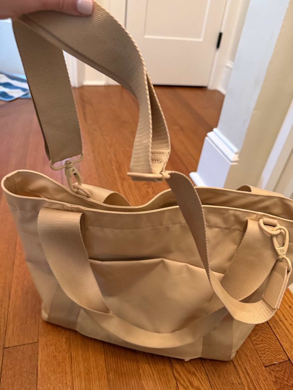 BEIS Beige Canvas Tote Bag - Picture 4 of 4